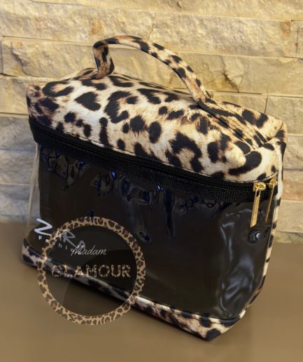 کیف آرایشی زارا طرح پلنگی